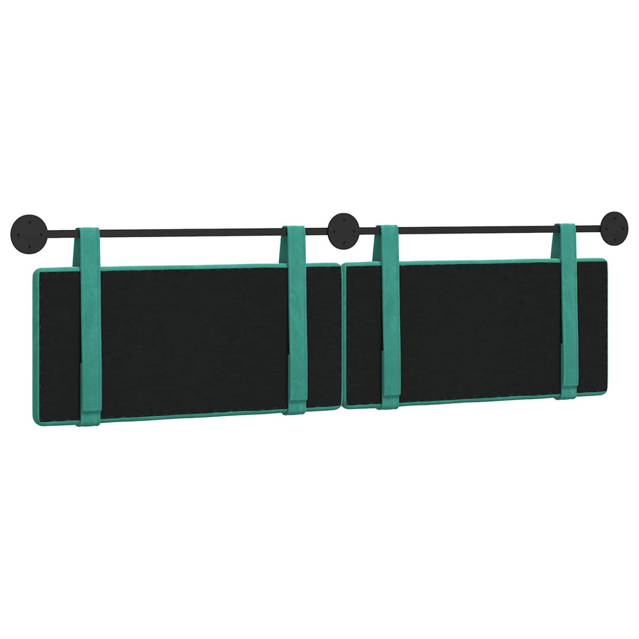 Hangend Hoofdeinde Turquoise 190 x 55 x 5 cm Fluweel