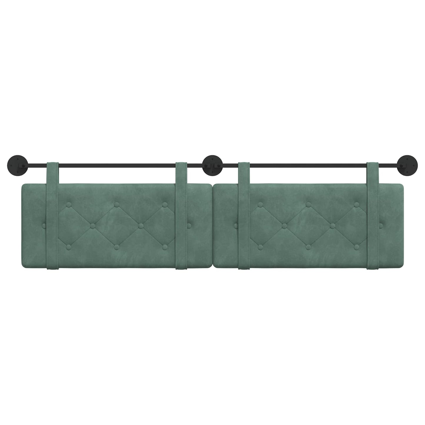 Hangend Hoofdeinde Zeegroen 190 x 55 x 5 cm Fluweel