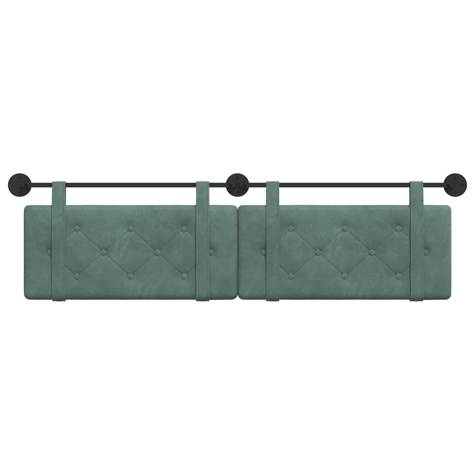 Hangend Hoofdeinde Zeegroen 190 x 55 x 5 cm Fluweel
