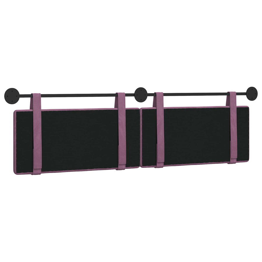Hangend Hoofdeinde Wandgemonteerd Paars 190 x 55 x 5 cm Fluweel