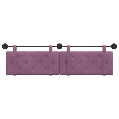 Hangend Hoofdeinde Wandgemonteerd Paars 190 x 55 x 5 cm Fluweel