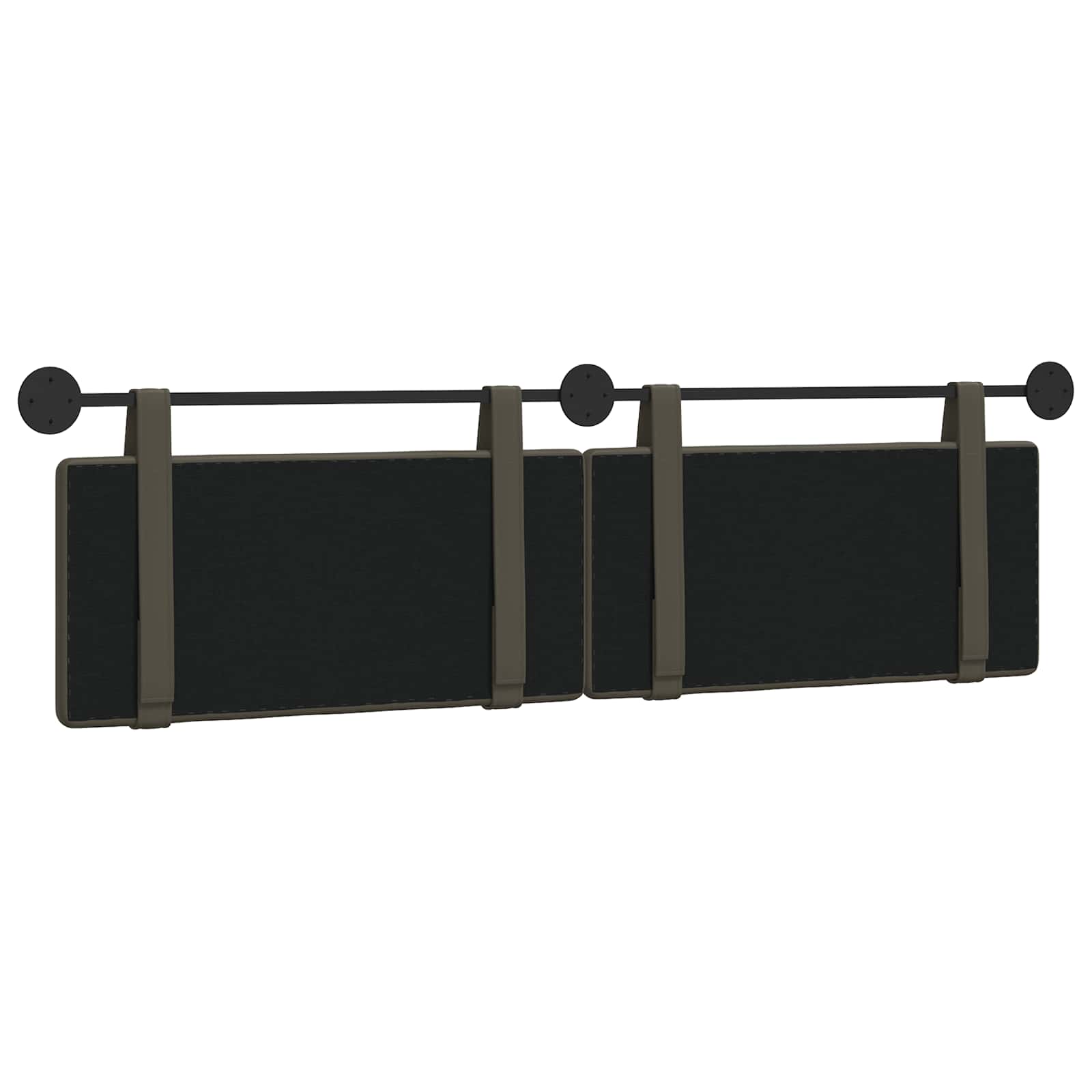 Hangend Hoofdeinde Grijs 190 x 55 x 5 cm Nep Leer