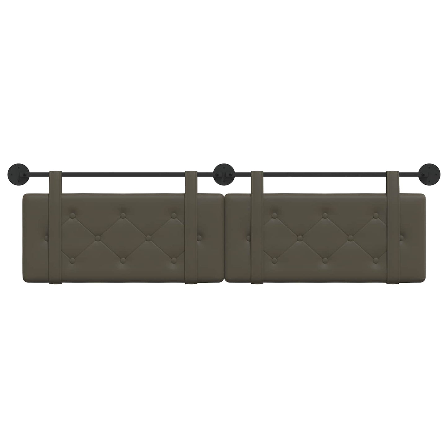 Hangend Hoofdeinde Grijs 190 x 55 x 5 cm Nep Leer