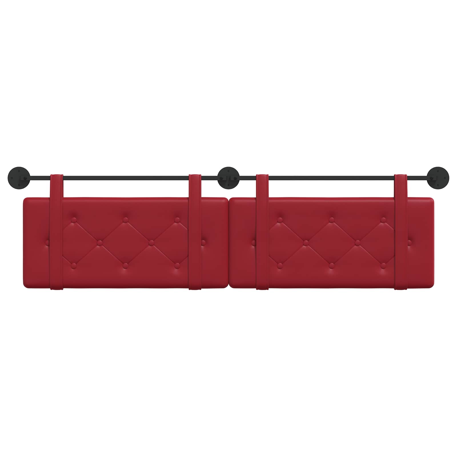 Hangend Hoofdeinde Wijnrood 190 x 55 x 5 cm Nep Leer
