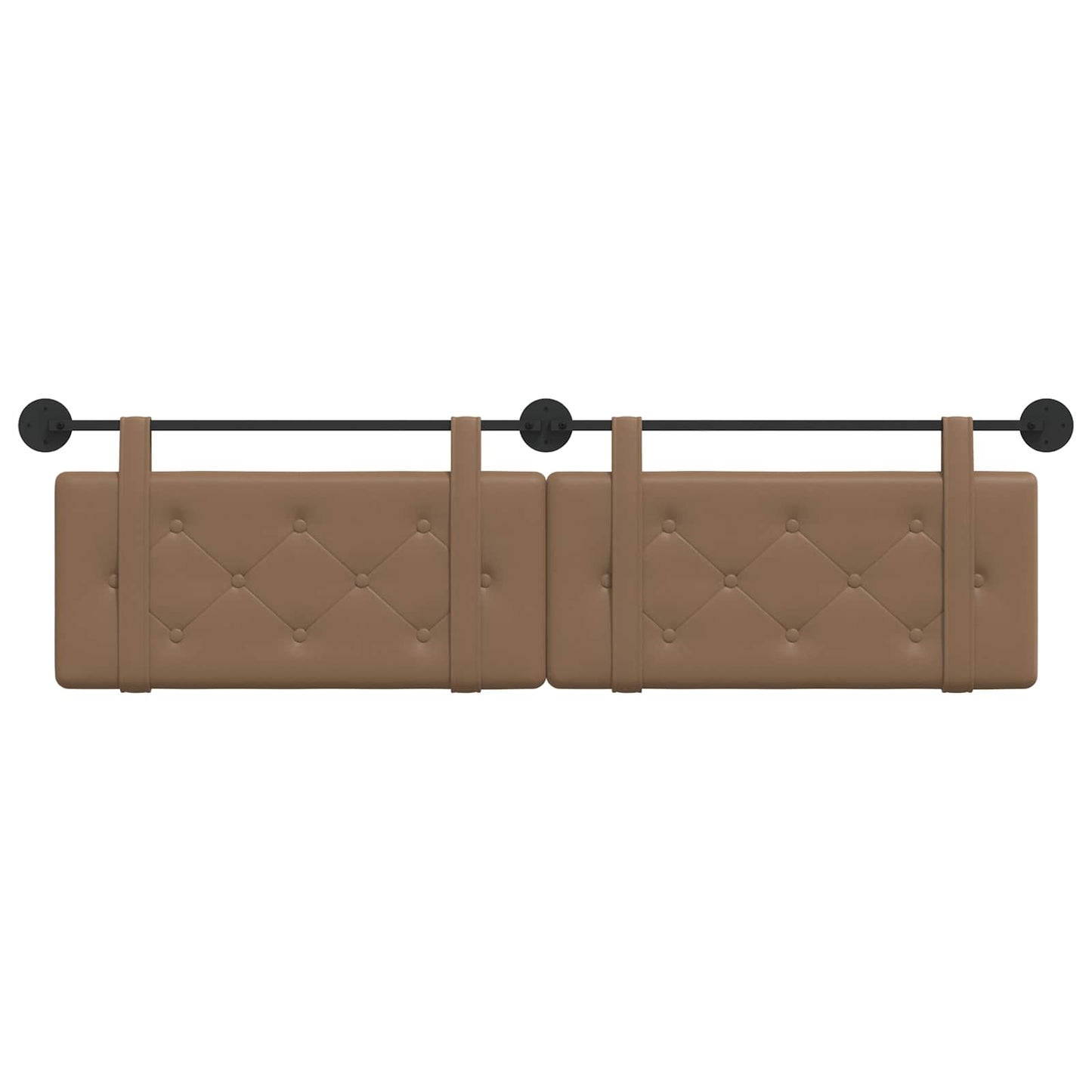 Hangend Hoofdeinde Cappuccino 190 x 55 x 5 cm Nep Leer