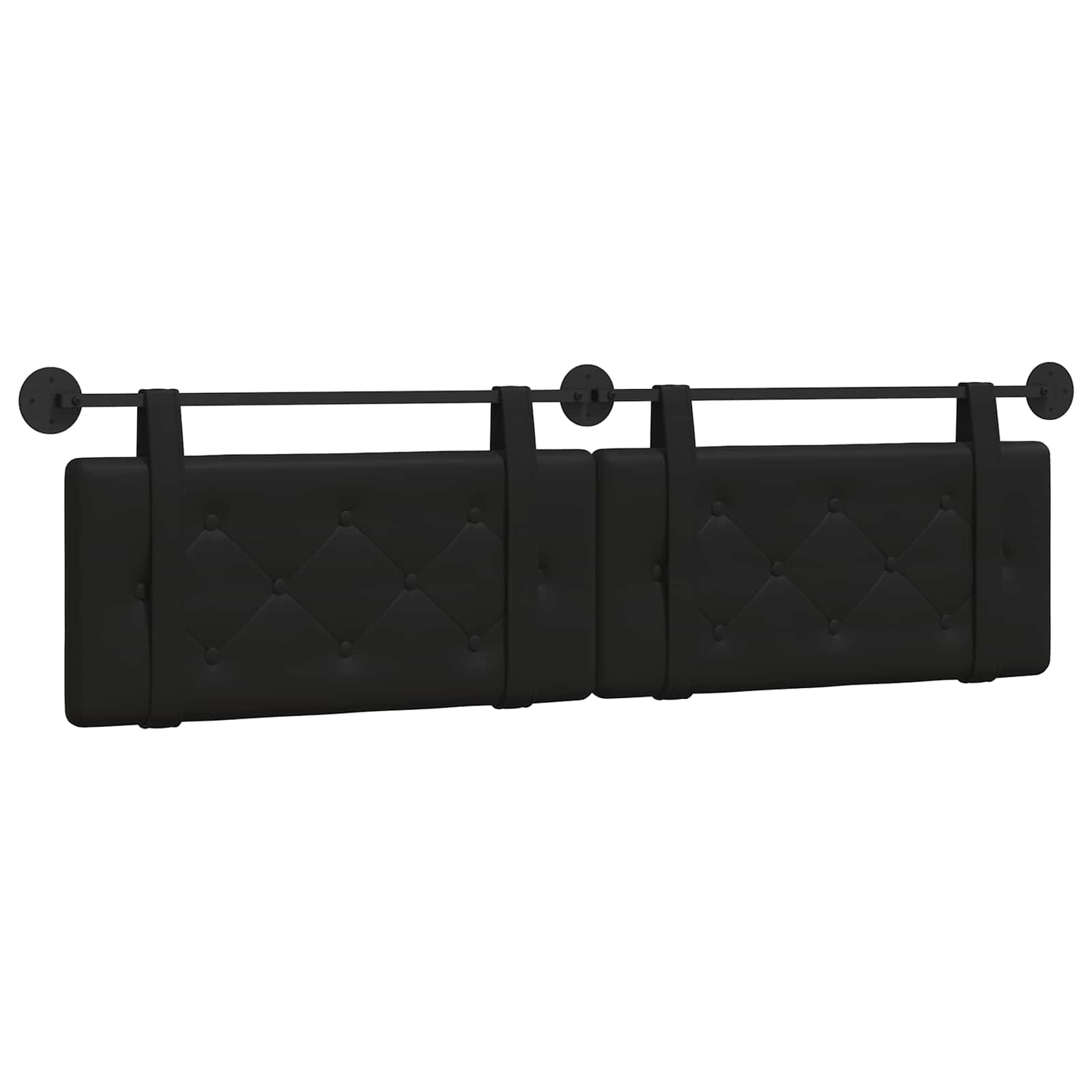 Hangend Hoofdeinde Zwart 190 x 55 x 5 cm Nep Leer