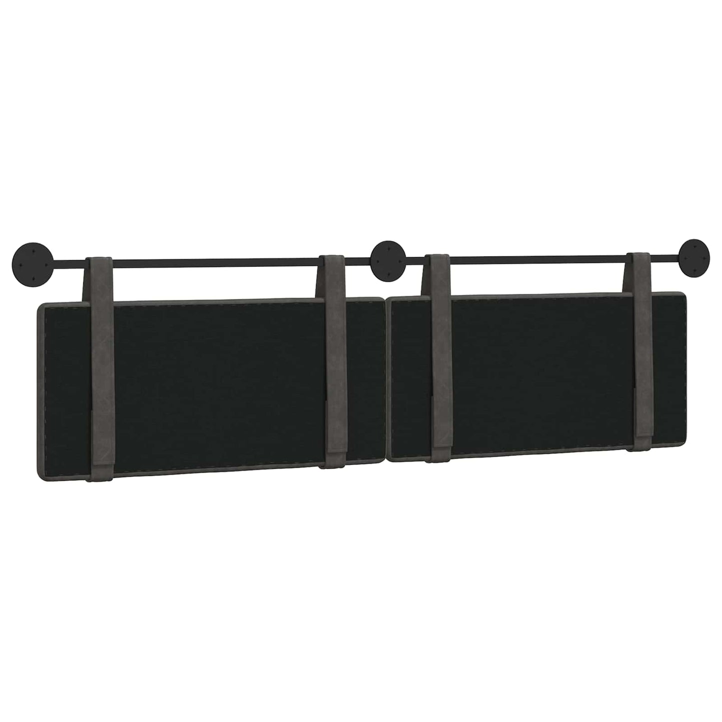 Hangend Hoofdeinde Zwart 190 x 55 x 5 cm Antiek PU
