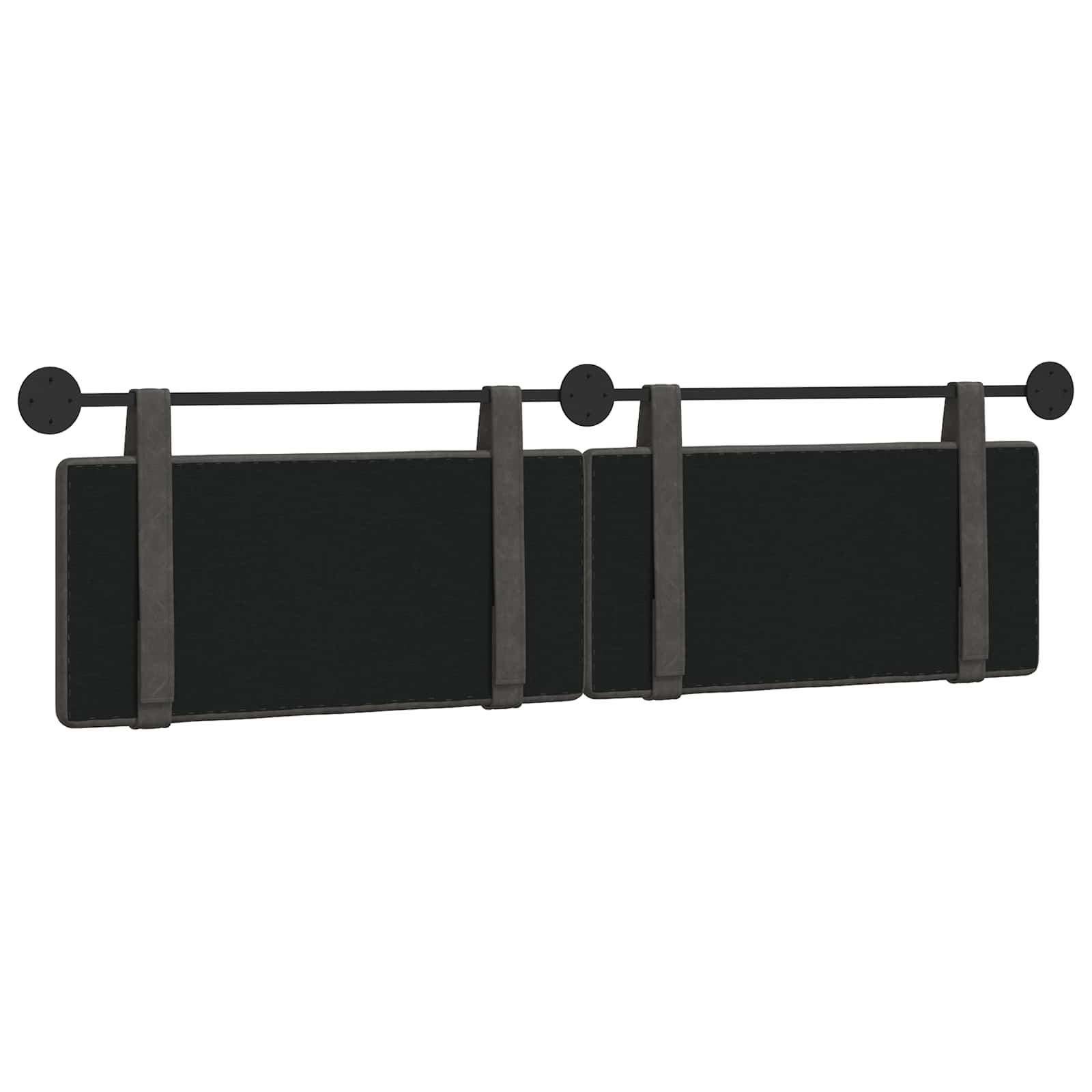 Hangend Hoofdeinde Zwart 190 x 55 x 5 cm Antiek PU