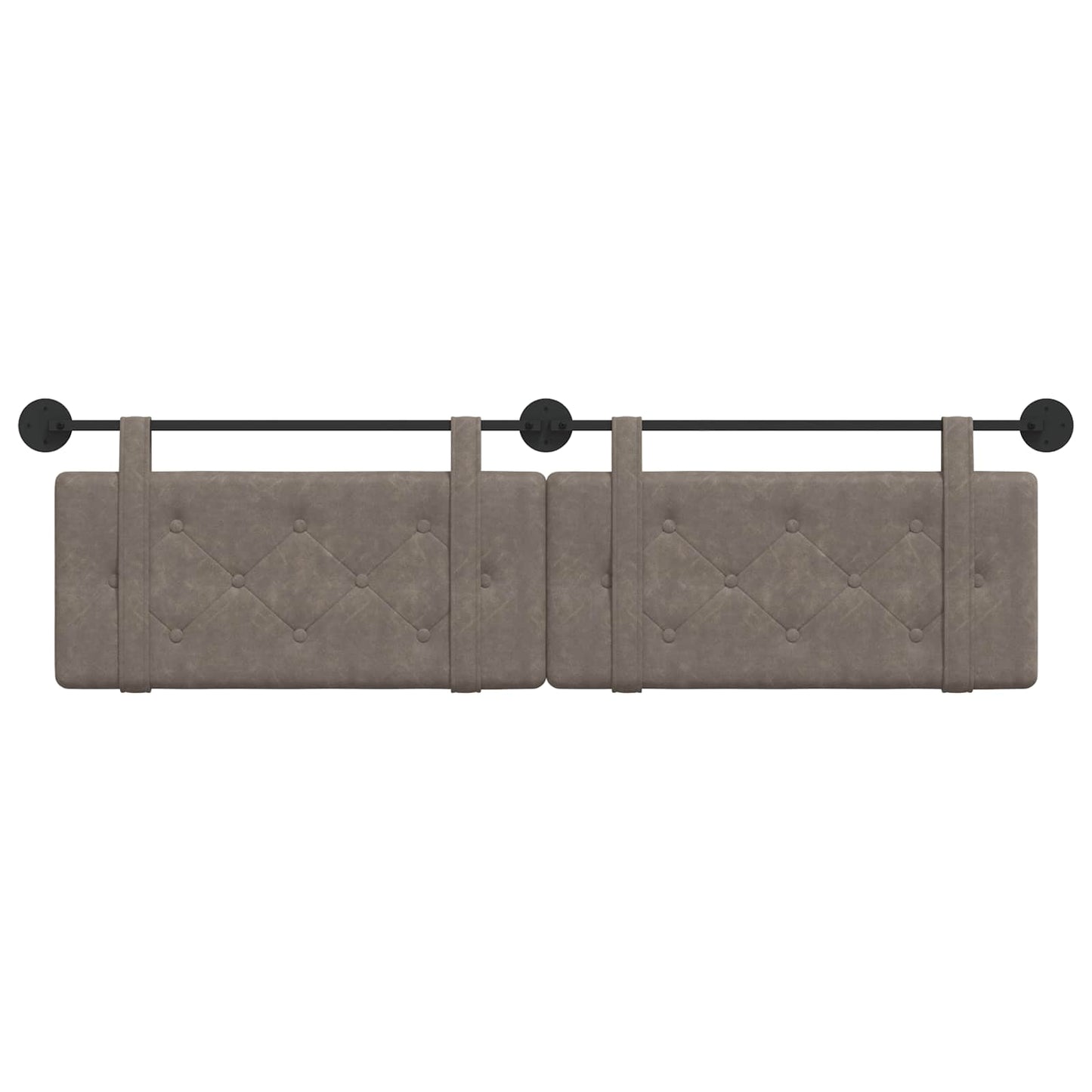 Hangend Hoofdeinde Grijs 190 x 55 x 5 cm Antiek PU