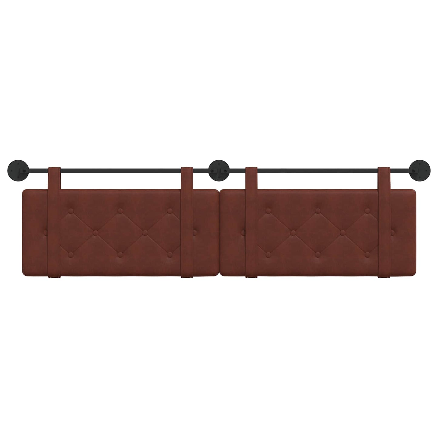 Hangend Hoofdeinde Glanzend Bruin 190 x 55 x 5 cm Antiek PU