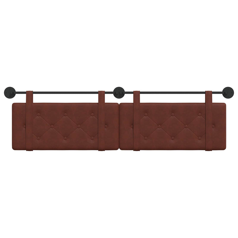 Hangend Hoofdeinde Glanzend Bruin 190 x 55 x 5 cm Antiek PU