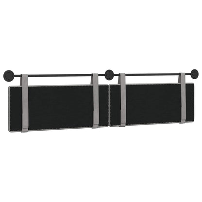 Hangend Hoofdeinde Lichtgrijs 210 x 55 x 5 cm Fluweel