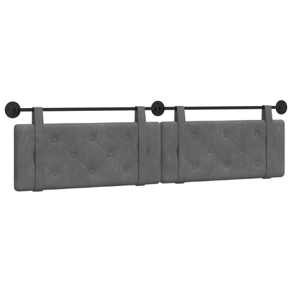 Hangend Hoofdeinde Donkergrijs 210 x 55 x 5 cm Fluweel