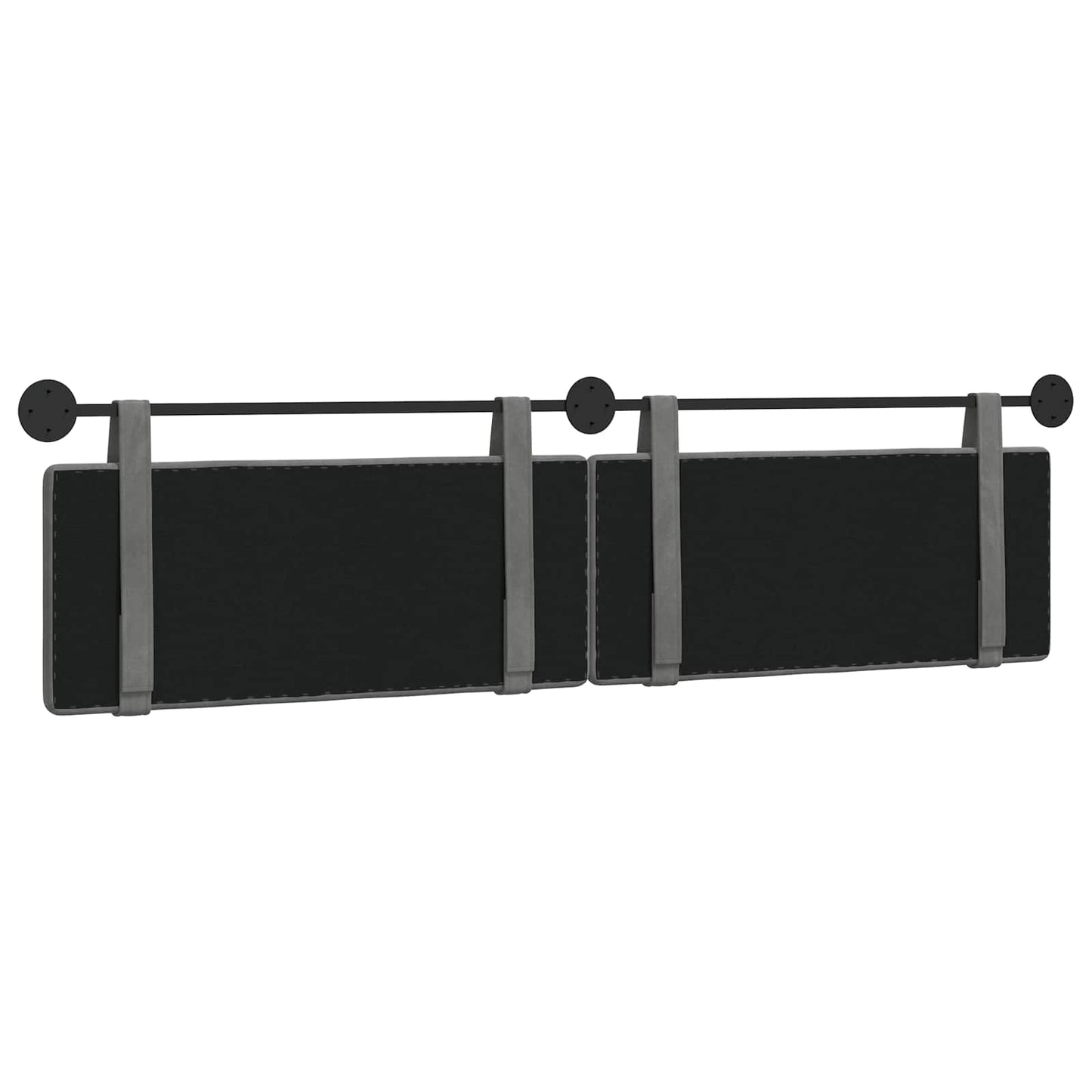 Hangend Hoofdeinde Donkergrijs 210 x 55 x 5 cm Fluweel