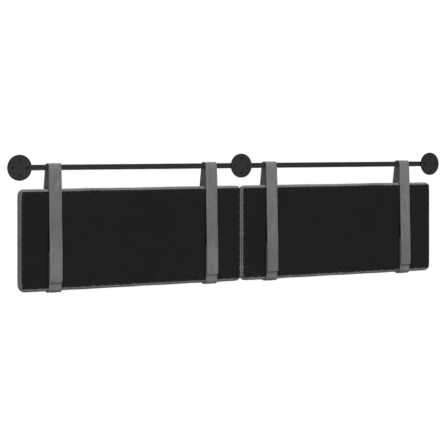 Hangend Hoofdeinde Donkergrijs 210 x 55 x 5 cm Fluweel