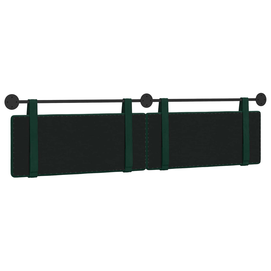 Hangend Hoofdeinde Donkergroen 210 x 55 x 5 cm Fluweel
