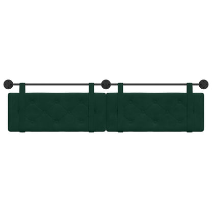 Hangend Hoofdeinde Donkergroen 210 x 55 x 5 cm Fluweel