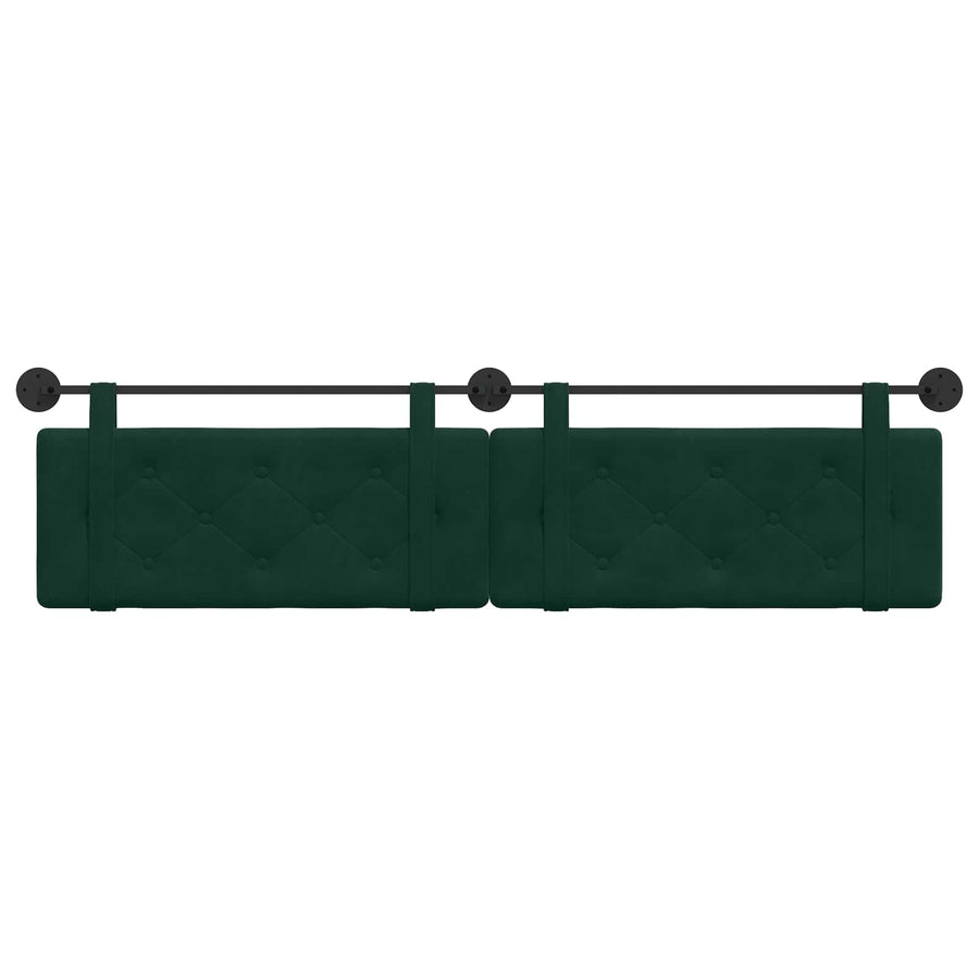 Hangend Hoofdeinde Donkergroen 210 x 55 x 5 cm Fluweel