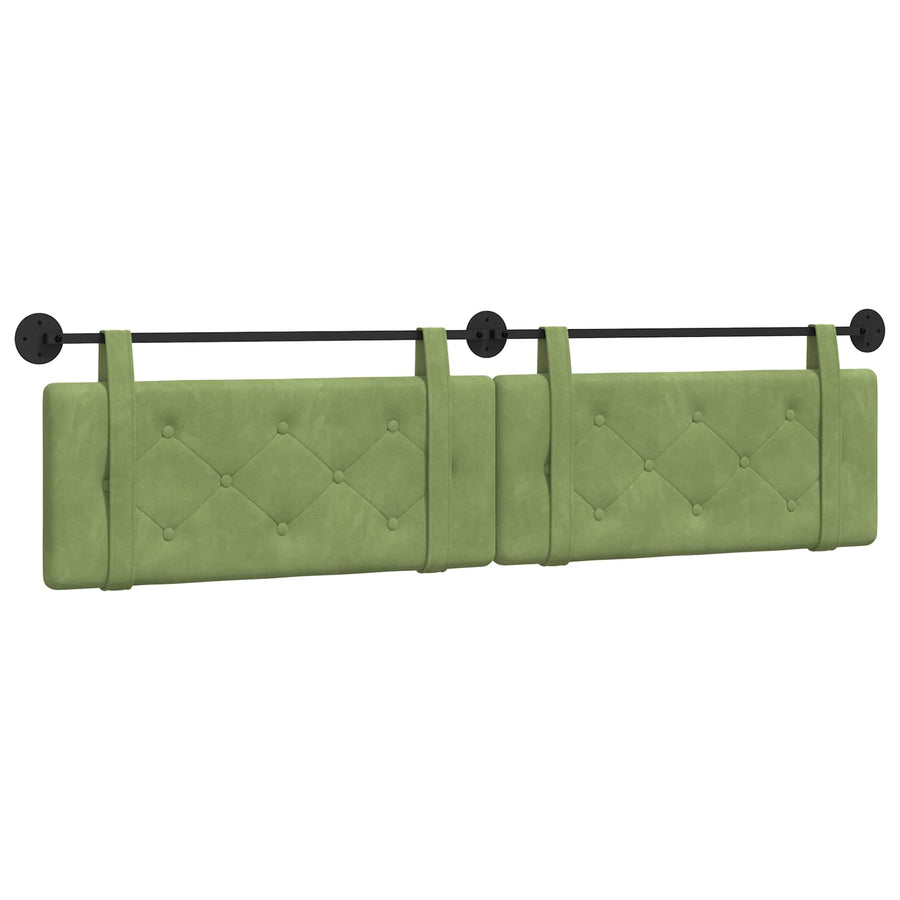 Hangend Hoofdeinde Lichtgroen 210 x 55 x 5 cm Fluweel