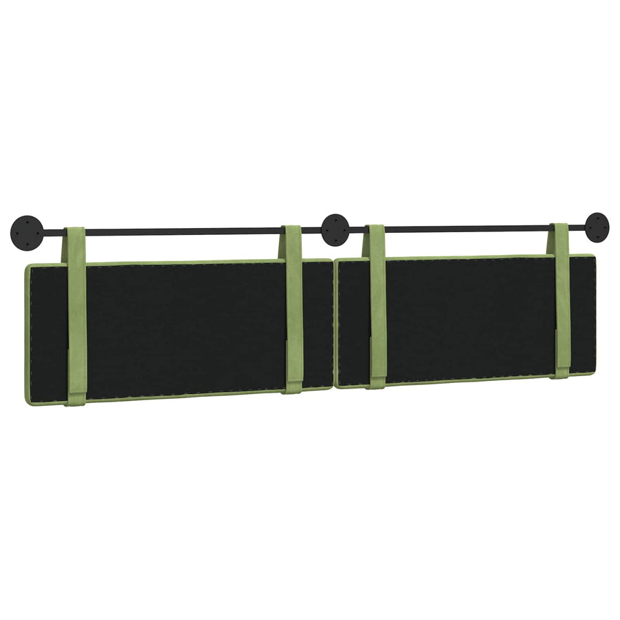 Hangend Hoofdeinde Lichtgroen 210 x 55 x 5 cm Fluweel