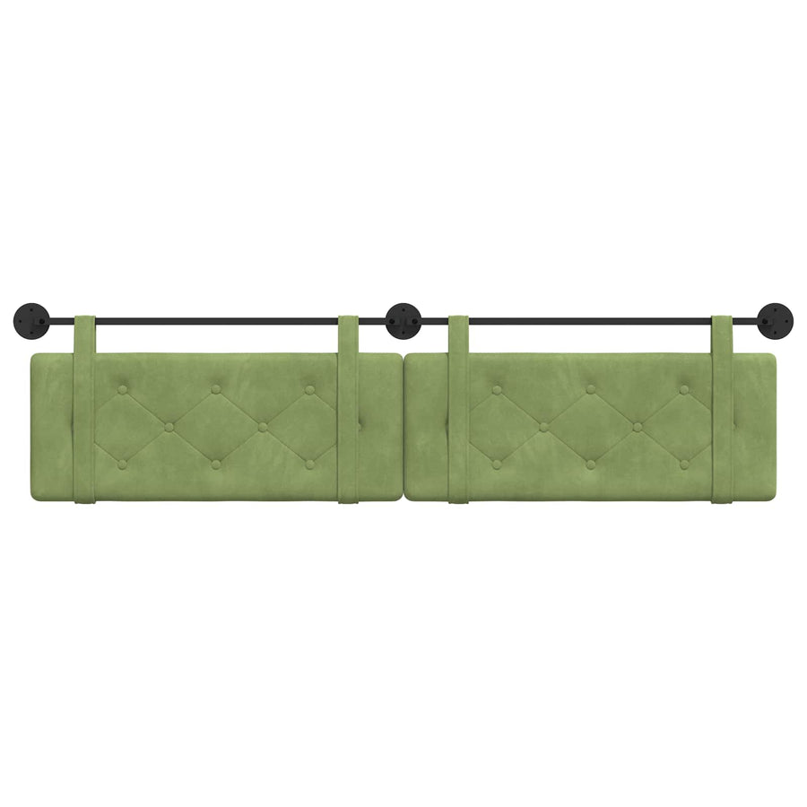 Hangend Hoofdeinde Lichtgroen 210 x 55 x 5 cm Fluweel