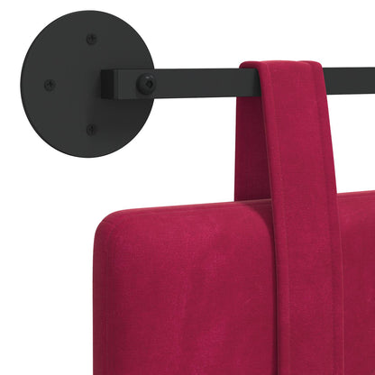Hangend Hoofdeinde Wijnrood 210 x 55 x 5 cm Fluweel