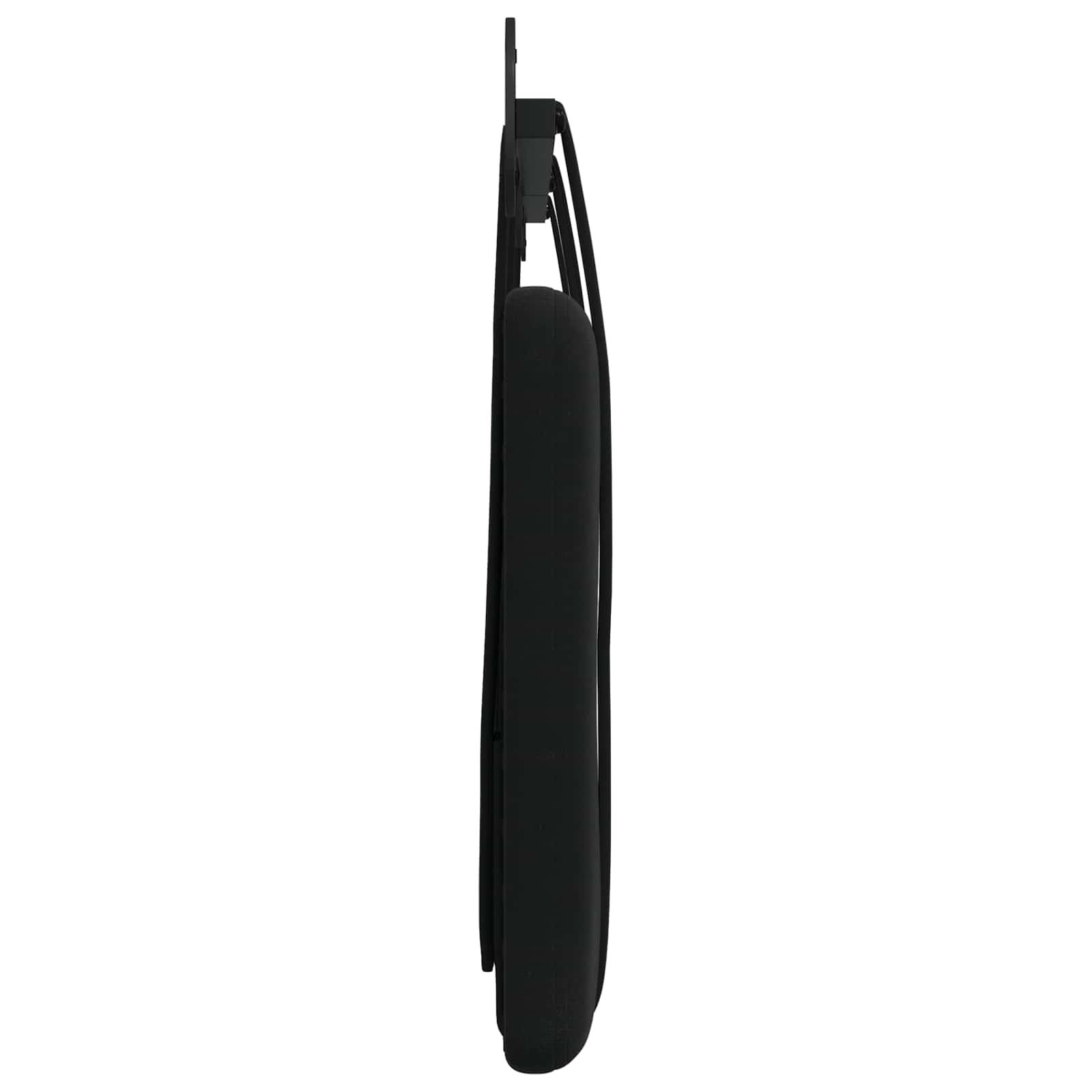 Hangend Hoofdeinde Wandgemonteerd Zwart 210 x 55 x 5 cm Fluweel
