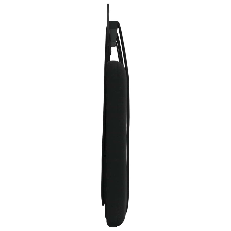 Hangend Hoofdeinde Wandgemonteerd Zwart 210 x 55 x 5 cm Fluweel