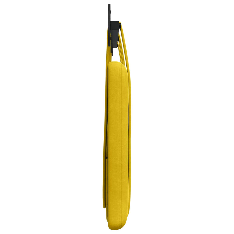 Hangend Hoofdeinde Wandgemonteerd Geel 210 x 55 x 5 cm Fluweel