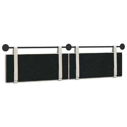 Hangend Hoofdeinde Wandgemonteerd Crème 210 x 55 x 5 cm Fluweel