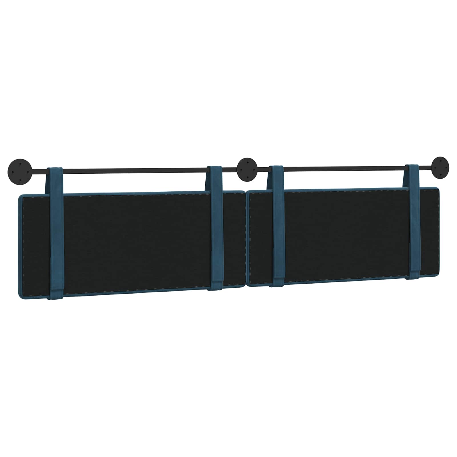 Hangend Hoofdeinde Wandgemonteerd Blauw 210 x 55 x 5 cm Fluweel