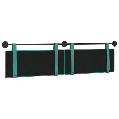 Hangend Hoofdeinde Turquoise 210 x 55 x 5 cm Fluweel