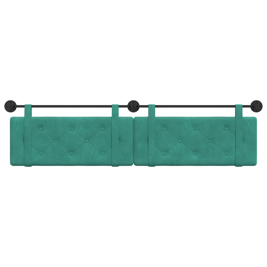 Hangend Hoofdeinde Turquoise 210 x 55 x 5 cm Fluweel