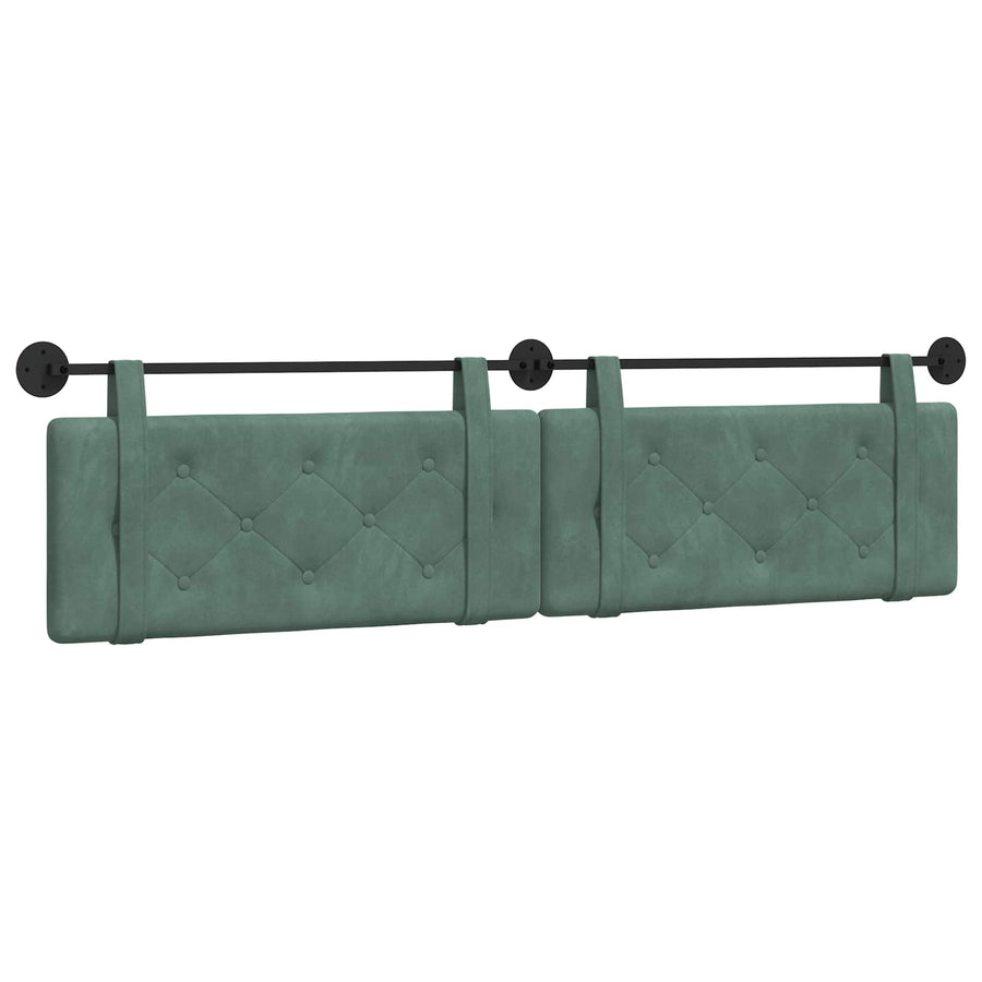 Hangend Hoofdeinde Zeegroen 210 x 55 x 5 cm Fluweel