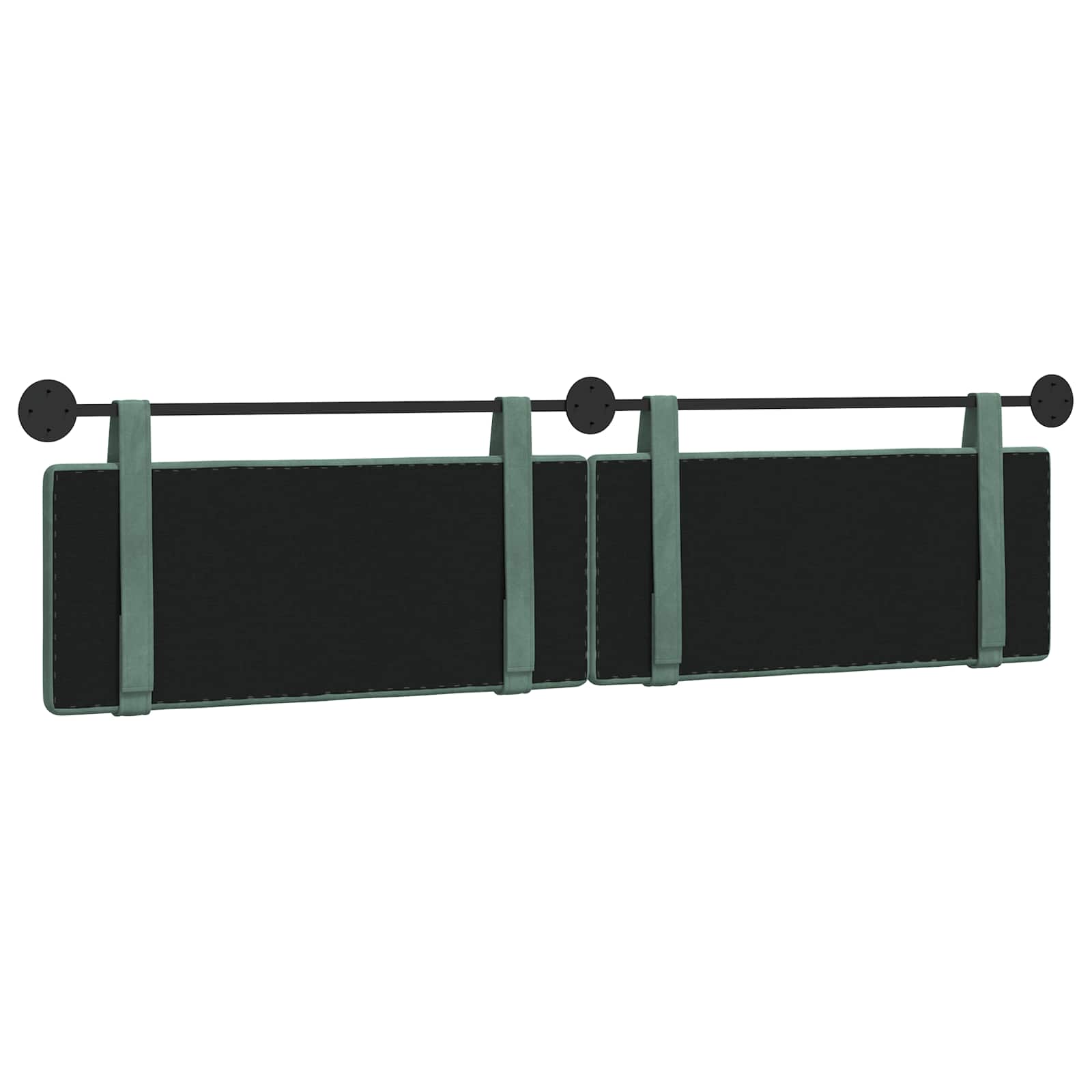 Hangend Hoofdeinde Zeegroen 210 x 55 x 5 cm Fluweel