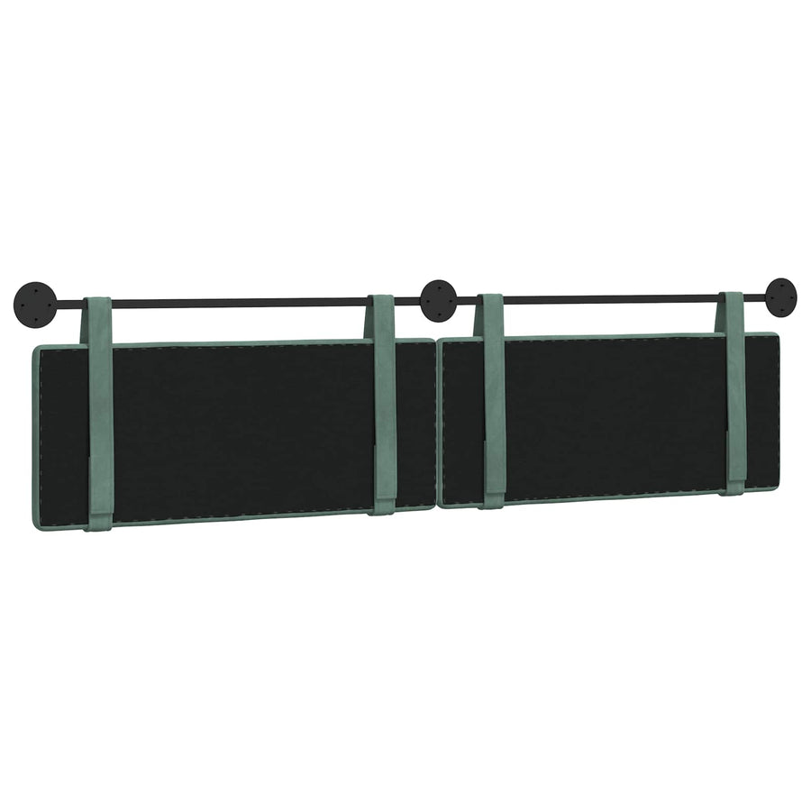 Hangend Hoofdeinde Zeegroen 210 x 55 x 5 cm Fluweel