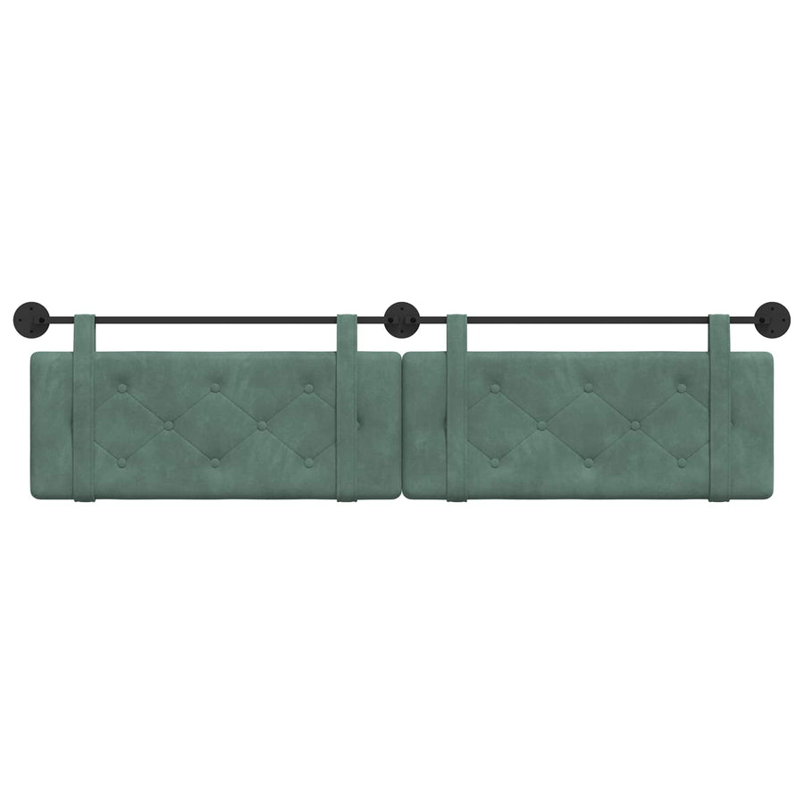 Hangend Hoofdeinde Zeegroen 210 x 55 x 5 cm Fluweel