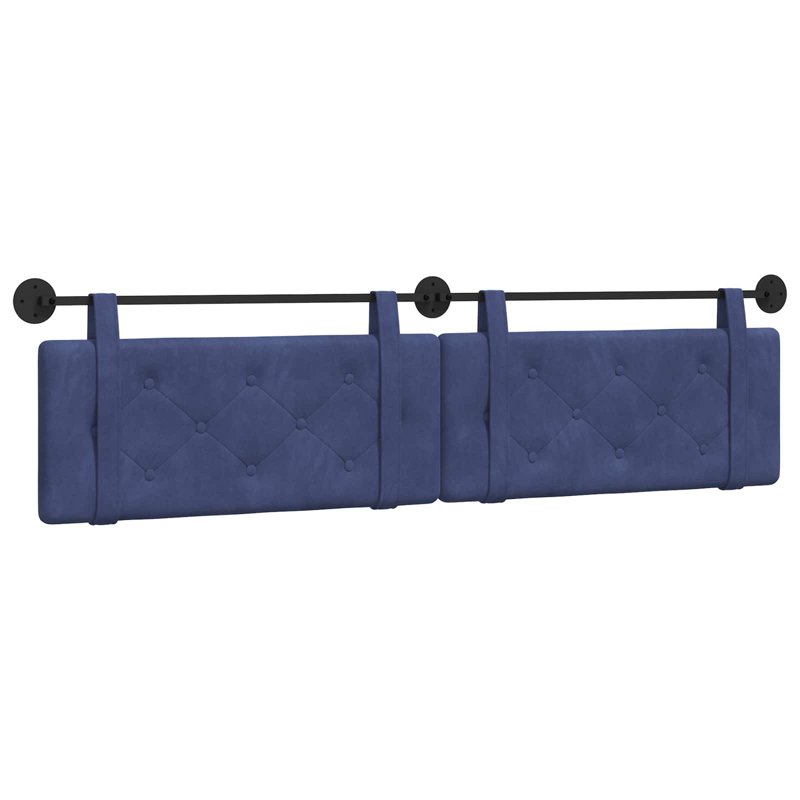 Hangend Hoofdeinde Politieblauw 210 x 55 x 5 cm Fluweel