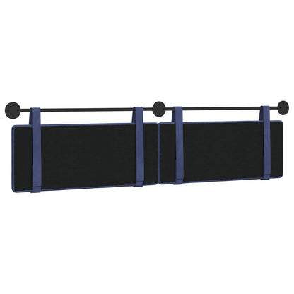 Hangend Hoofdeinde Politieblauw 210 x 55 x 5 cm Fluweel