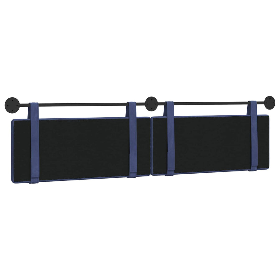 Hangend Hoofdeinde Politieblauw 210 x 55 x 5 cm Fluweel