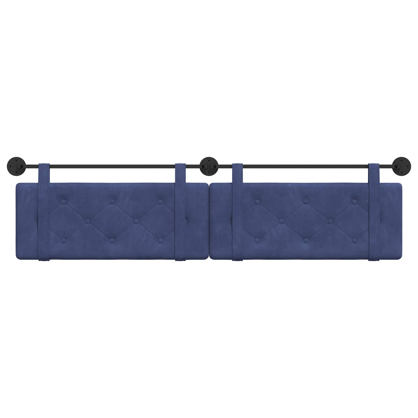 Hangend Hoofdeinde Politieblauw 210 x 55 x 5 cm Fluweel