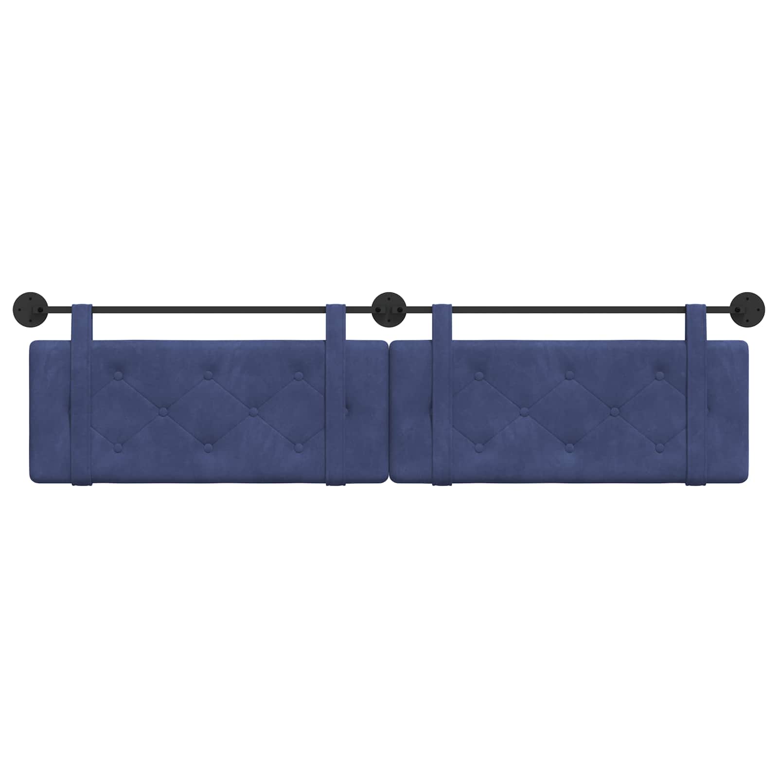 Hangend Hoofdeinde Politieblauw 210 x 55 x 5 cm Fluweel