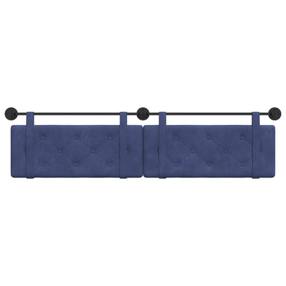 Hangend Hoofdeinde Politieblauw 210 x 55 x 5 cm Fluweel