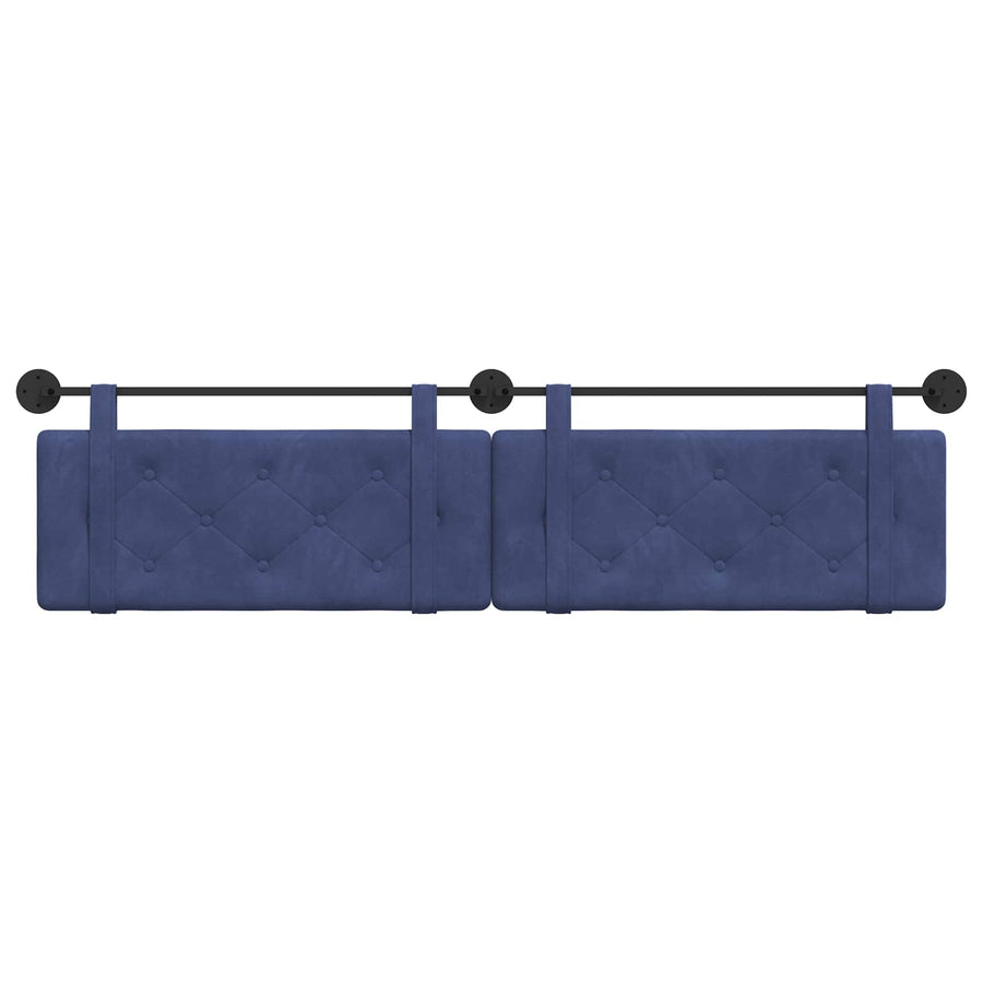 Hangend Hoofdeinde Politieblauw 210 x 55 x 5 cm Fluweel