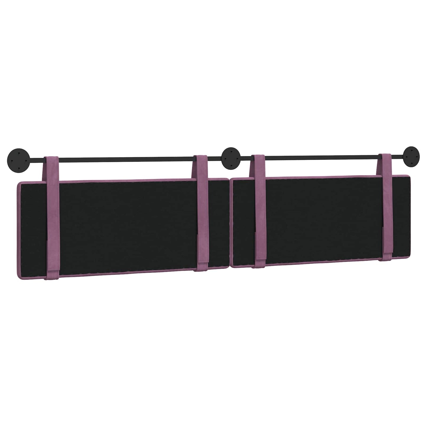 Hangend Hoofdeinde Wandgemonteerd Paars 210 x 55 x 5 cm Fluweel