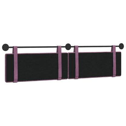 Hangend Hoofdeinde Wandgemonteerd Paars 210 x 55 x 5 cm Fluweel
