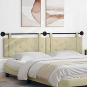 Hoofdeinde 210x55x5 cm nep leer crème