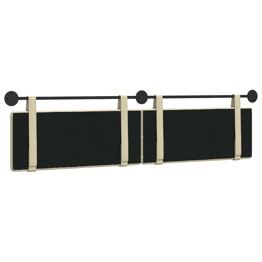 Hangend Hoofdeinde Crème 210 x 55 x 5 cm Nep Leer