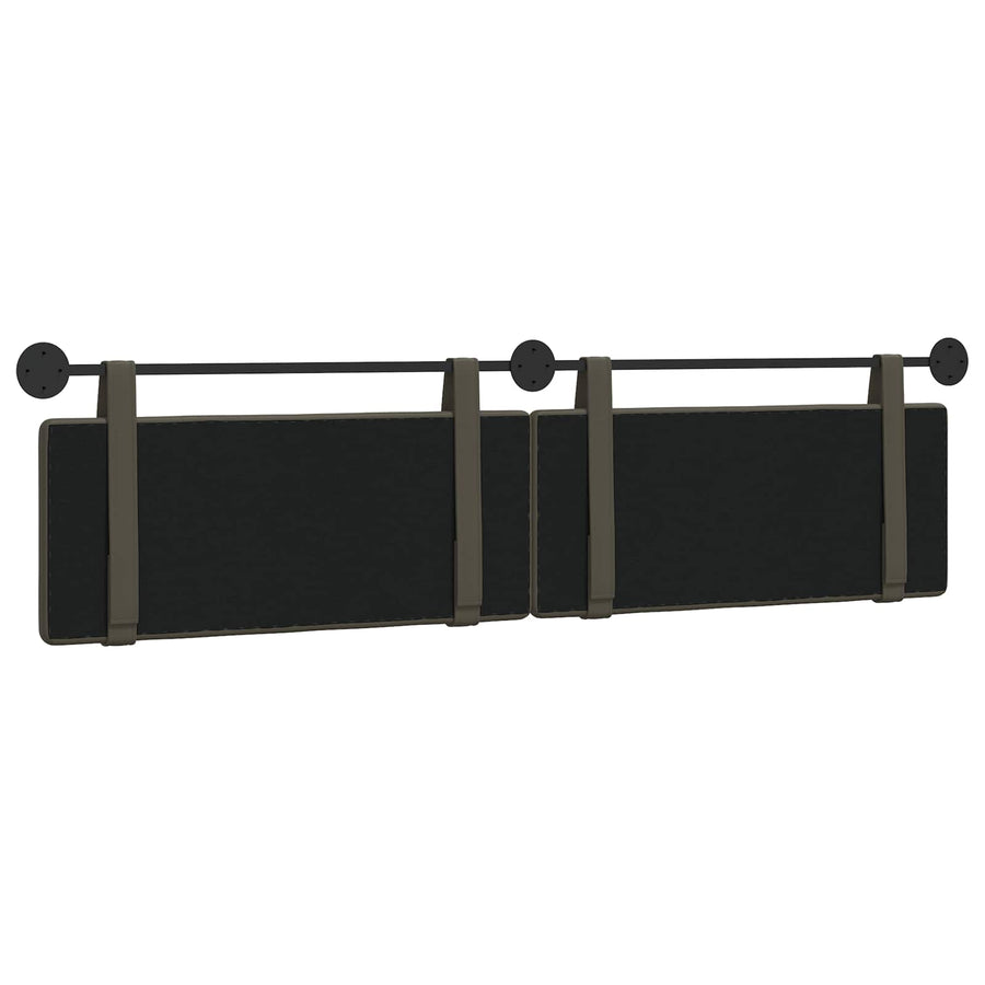 Hangend Hoofdeinde Grijs 210 x 55 x 5 cm Nep Leer