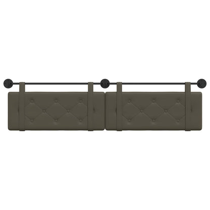 Hangend Hoofdeinde Grijs 210 x 55 x 5 cm Nep Leer